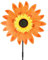 Moulin à Vent de Jardin, Moulin à Vent Fleurs, Décoration Tournesol, Cadeau de Jouet de Moulin à Vent pour Enfants, Décoration pour Pelouse Cour Extérieure