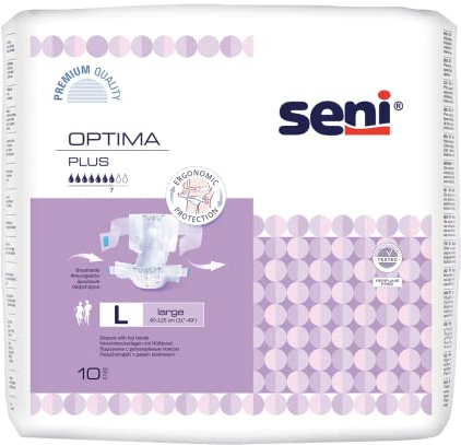 Seni Optima Plus - Gr. Large - Windelhosen und Inkontinenzhosen für Erwachsene bei Blasenschwäche