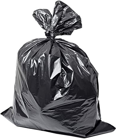 Sacs poubelles Noirs en LDPE, durables 60l 250 Sacs