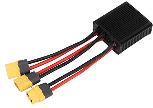Alomejor Dual Battery Connector Adapter Converter Pack Switch Increase Battery Capacity in Parallel Equalization Module (20A)