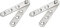 METALLIXITY 360° Drehbarer Zapfen Scharnier (60 x 11mm) 2Set Edelstahl Tür Scharniere - für Haus Küche Türenschrank Schränke