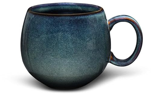 Teeladen Herzberg Maoci Tasse Jumbo 0,5 l Porcelaine Vert/bleu avec dégradé de couleur