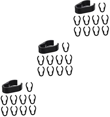 HEMOTON 30pcs Clip Microphone Cable Organizer Cable Clips for Xlr Mic Clamp Holder for Stage Home Classroom