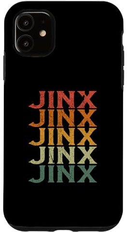 Hülle für iPhone 11 Retro Individueller Vorname Name Jinx