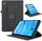 TEDTIKJT Funda para Lenovo Tab M8 (3rd Gen) 8 2022 Carcasa PU Cuero Protectora 360 Giratoria de ángulo Múltiple Soporte Función Flip Cover para Lenovo Tab M8 (3rd Gen) Carcasa, Negro Árboles
