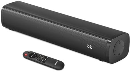 Wohome 2.1-Kanal Soundbar für TV Geräte,16 Zoll Bluetooth Sound bar,TV Lautsprecher mit Bluetooth/Optisch/AUX/USB Anschluss für PC/Gaming/Projektoren/Desktop/Laptop
