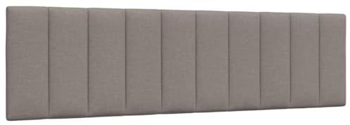 vidaXL Kopfteil-Kissen Hanko Taupe 180 cm Stoff, Kopfteilkissen, Kopfkissen, Lesekissen, Kopfteilpolster, Rückenkissen, Kissen-Kopfteil, Kopfteil Polster
