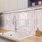 Alwayspon 10 Sheet 12''x 12inch Pink Subway 3D Self Adhesive Wall Tile Sticker Transfers, Peel and Stick Self Adhesive Waterproof Splashback Stick on Tile Decals for Kitchen Bathroom Wall