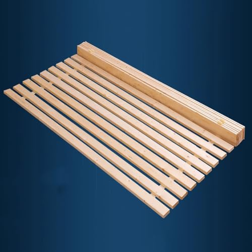 Lattenrost aus Holz, atmungsaktives Roll-Design für Futon-Matratze, Lendenwirbelstütze, Bodenbett, ideal für den japanischen Schlafstil