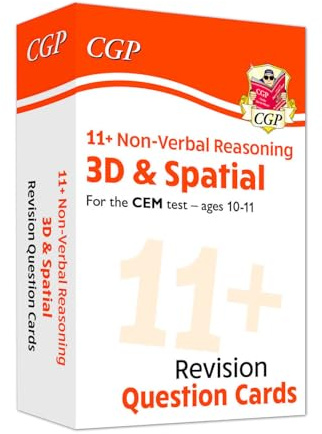 11+ CEM Revision Question Cards: Non-Verbal Reasoning 3D & Spatial - Ages 10-11 (CGP CEM 11+ Ages 10-11)