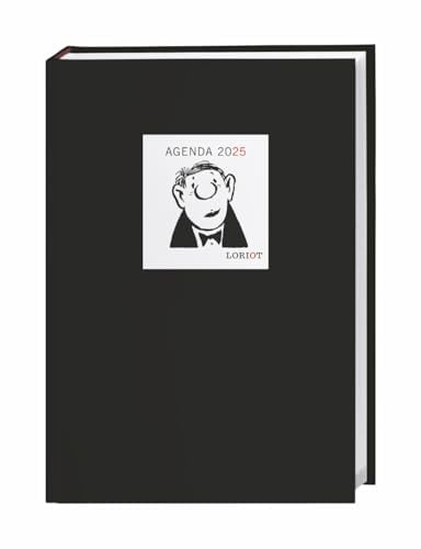 Loriot Agenda A5 2025: Taschen-Kalender mit Platz für Organisatorisches und Humor. Die besten Zeichnungen von Loriot in einem praktischen Buchkalender. (Loriot Kalender Heye)