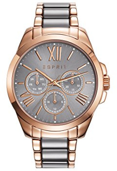 ESPRIT Damen-Armbanduhr ES109222003 Analog Klassisch Quarz mit Edelstahlband, Armband