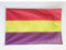 BANDERA NAUTICA ESPAÑA REPUBLICANA SIN ESCUDO 45x30cm - Pabellón de conveniencia DE LA REPUBLICA ESPAÑOLA 30 x 45 cm anillos - AZ FLAG