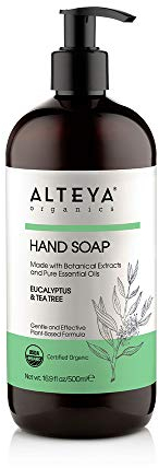 Alteya Handseife Eukalyptus & Teebaum 500 ml – USDA-zertifizierte, biologische, reine Naturseife und Duschgel