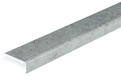 SELF-Adhesive Wood Effect Threshold 1M Door Stops End Laminate Floor Edge Strip Trim TMW Profiles PS1K (Concrete)