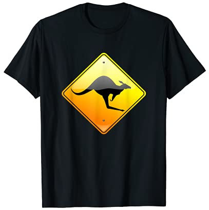 Panneau de signalisation de rue kangourou T-Shirt