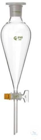 Rettberg® Embudo de decantación, 100 ml, grado Squibb, pollito de cristal NS 12,5/2,5 mm