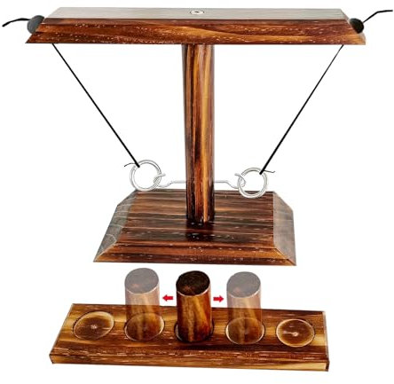 Juxtaposia Ringwurfspiel,Ring Toss Game kann verwendet Werden,um eine Party zu beleben,Ring Toss Hook Geeignet für drinnen und draußen Spielen für Erwachsene und Kinder.(2Leute)
