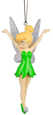 Ornamento per albero di Natale Fata Tinkerbell in Peter Pan – Pallina di Natale per fan della Disney – Pallina per albero di Natale