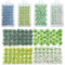 Woohome 128 PCS Miniature Colorful Flower Cluster, 4 Color Static Grass Tuft Model Vegetation Groups Static Grass Tufts for DIY Model Train Landscape Railroad Scenery Grass Tufts Flower