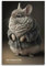 koanga Chinchilla Lanigera kreatives Tierposter I AM A FASHION Victim, dekoratives Gemälde, Leinwand-Wandposter und Kunstdruck, modernes Familienschlafzimmer-Dekor-Poster, 30 x 45 cm