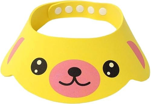 1Pc Gelb Cartoon Tiere Baby Bad Dusche Kappe Shampoo Visier für Kinder Waschen Haar Hut Bad Werkzeug Tragbar und Praktisch