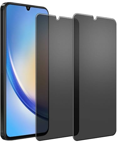 Kiokyrgm Protector de pantalla de cerámica mate para Samsung Galaxy A34, 2 unidades, antiarañazos, antispy mate