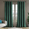 Deconovo 100% Verdunkelungsvorhänge Samt Vorhang Blickdicht Gardinen mit Ösen für Schlafzimmer Velvet Curtains Kälteschutz Wohnzimmer Dicke Thermovorhang, 260x140cm(HöhexBreite), Dunkelgrün, 2er Set