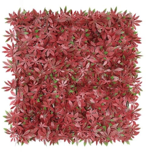 Well Home Jardín Vertical Artificial, Panel de Seto 100x100cm, para decoración Interior y Exterior - Flores Rosas y Verdes