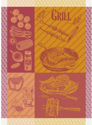 Garnier Thiebaut Geschirrtuch Le Grill Ketchup 56x78 cm Baumwolle