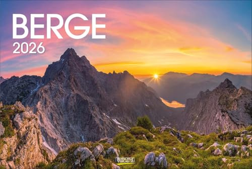 Berge 2026: Großer Foto-Wandkalender mit grandiosen Bergpanoramen. PhotoArt Panorama Querformat: 58x39 cm.