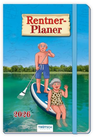 TRÖTSCH - Buchkalender Rentnerplaner 2026: Taschenkalender Geschenkkalender