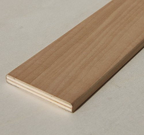 Hobby Legno - Coprifilo Rivestito In Legno Di Tanganica Non Verniciato mm. 70X10X2250 (Prezzo Per ml. 11, 25)
