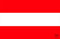 Österreich Flagge Aufkleber - Länderflagge als Sticker 8,5 x 5,5 cm