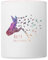 Spreadshirt Anita Girlietainment Low Poly Galaxy Design Tasse Zweifarbig, One size, Weiß/Pink