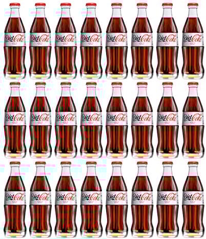 Coca Cola Diet Coke Glass, Pack of 24x330 ml