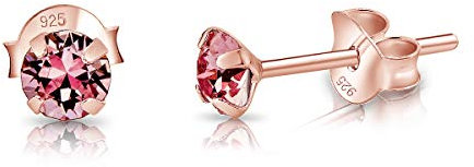 Orecchini Rosa Donna - Orecchini Bambina Oro Rosa - Punto Luce Oro - Orecchini Lobo Donna - Orecchini Punto Luce - Orecchini Oro Rosa - Punti Luce Orecchini Colorati