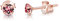 Orecchini Rosa Donna - Orecchini Bambina Oro Rosa - Punto Luce Oro - Orecchini Lobo Donna - Orecchini Punto Luce - Orecchini Oro Rosa - Punti Luce Orecchini Colorati
