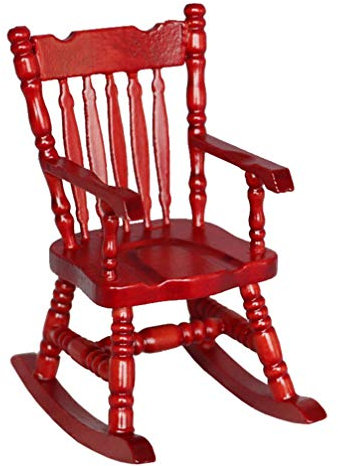 Toyvian 1stück Miniatur Modell Zubehör Rotierende Schaukelstuhl Für Puppenhaus Mini Möbel Für Kinderzimmer Und Wohnbereich Für Fotografie Und Dekoration