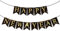 MEJOSER Silvester Girlande Neujahr Banner 2021 Happy New Year Deko Schwarz Gold für Party Dekorationen
