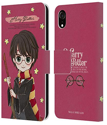 Head Case Designs Officially Licensed Harry Potter Harry Deathly Hallows XXXVII Leather Wallet Case Compatible With Apple iPhone XR