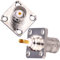 TUOLNK 2er Pack BNC Buchse 4 Löcher Flansch Panel Chassis Mount Koaxial Lötanschluss RF Koax Adapter Konverter für Koaxialkabel/Wireless LAN Geräte