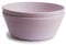 mushie Runde Essgeschirr-Schalen für Kinder | 2er-Set | Hergestellt in Dänemark | BPA-frei | Spülmaschinenfest | Sichere, Hochwertige & Langlebige Erstausstattung | Soft Lilac