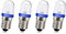 Ruiandsion E10 LED Glühbirne 220V 230V AC 8mm Schraubsockel Energiesparende LED-Anzeigeleuchte E10 Sockel LED Upgrade Glühbirne, Blau (4er Pack)