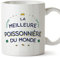 Mugffins Tasses pour POISSONNIÈRE - En Français - Cadeau original pour POISSONNIÈRE femme - Meilleur du Monde - 11 oz / 330 ml