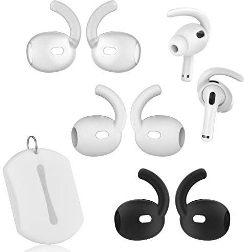 3 paia di ganci per auricolari AirPods Pro di seconda generazione, accessori in silicone, custodia aggiuntiva, accessori per Apple AirPods Pro Gen 2 (3 paia, colori misti)