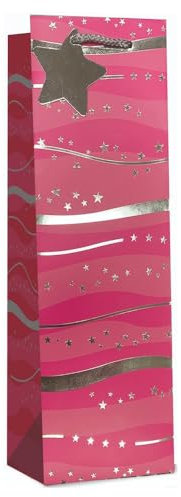 AbbeyShake bottle gift bags one size multicoloured - Pack of 6 (Pink bottles)