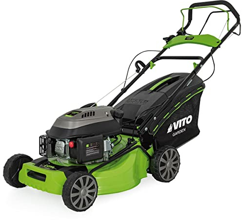 VITO - Tondeuse thermique 5CV 144 Cm3 Moteur 4T Bac 65L Largeur de coupe Ø 480mm