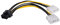 CY Dual 4Pin auf PCIE 8P 6+2Pin Netzteil Adapter Konverter Kabel für EPS 12V Grafikkarte