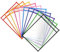 10 Stück Dry Erase Taschen, Wiederverwendbare Trocken Abwischbare Taschen, Abwischbare Durchsichtige Hüllen, Dry Erase Pockets A4 für Schule Home oder Arbeit (PVC)